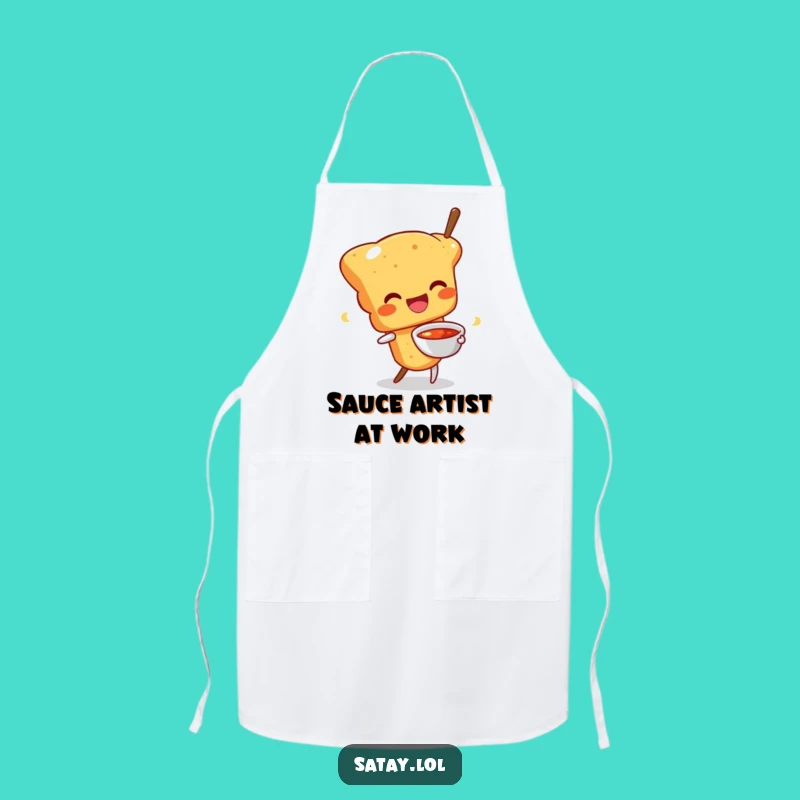 Funny Happy Satay Skewer Apron: Saucy Kitchen Fun - Hilarious Funny Gift!