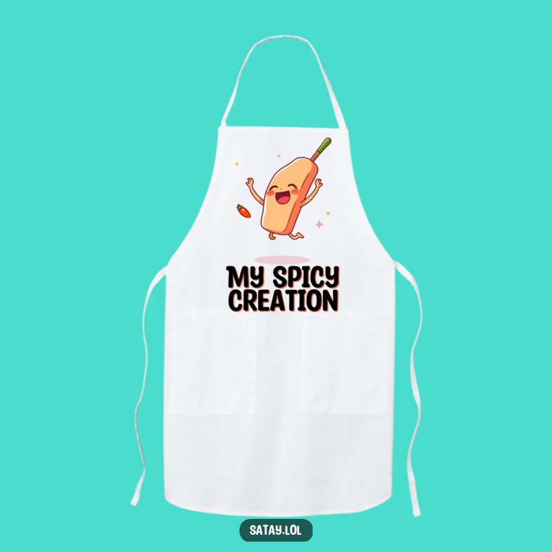 Funny Satay & Chili Joy Apron: Cook with Flavor and Fun