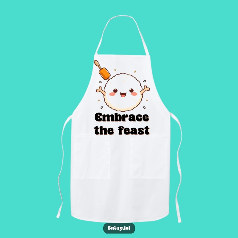 Funny Satay Skewer Hugs Rice Ball Apron: Cook with Comfort and Joy
