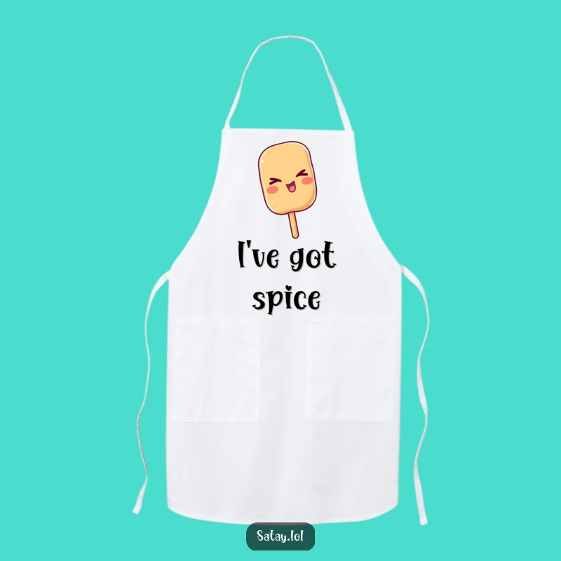 Funny Satay Wink Apron: Cheeky Skewer Kitchenware, a Perfect Funny Gift for Cooks