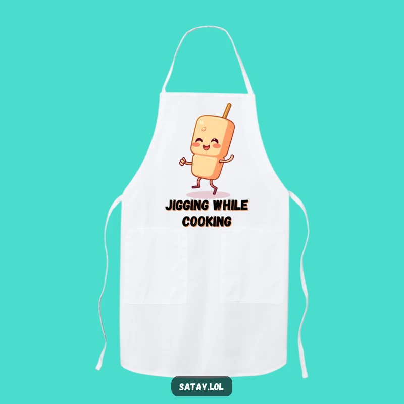 Funny Satay Skewer Jigging Apron - Chef Skewer Character Dance Gift