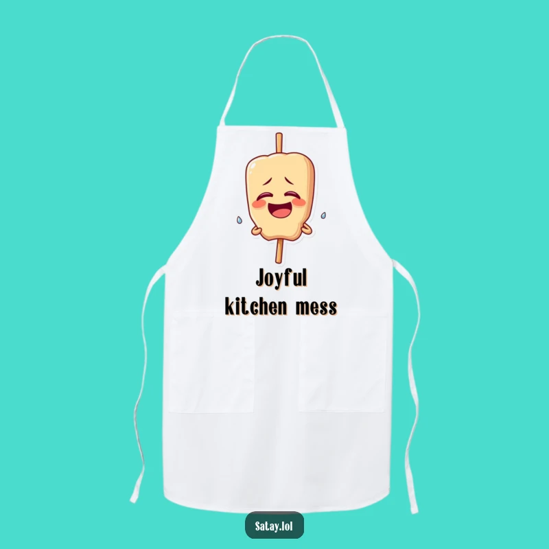 Funny Giggling Satay Skewer Apron: Kitchen Laughter - Hilarious Funny Gift!