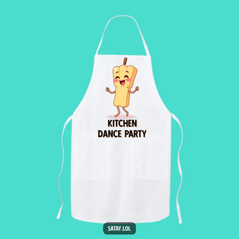 Funny Wobbly Dance Satay Skewer Apron: Kitchen Moves - Hilarious Funny Gift!