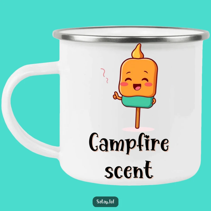 Funny Satay Camping Mug: Trail Food Pointer, A Great Funny Gift