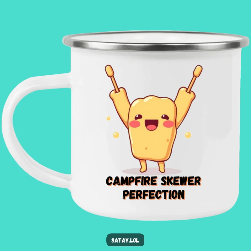 Funny Satay Skewer Adventure Mug: Sip Your Joy Outdoors!