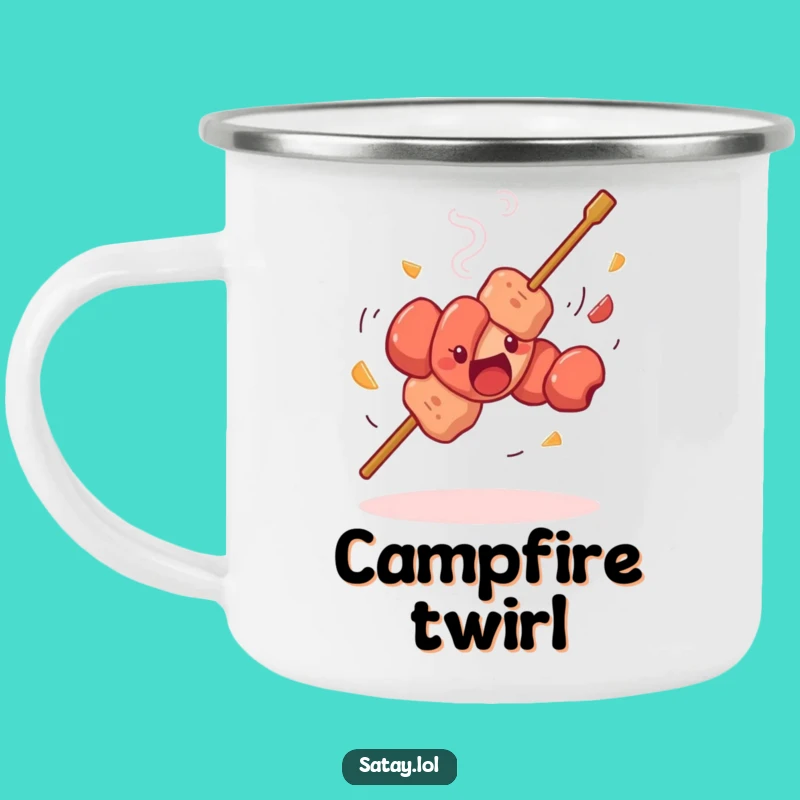 Funny Satay Skewer Dancing Camping Mug: Party On the Go with this Cup
