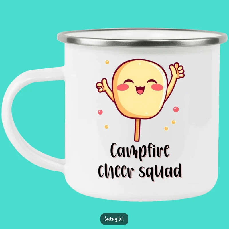 Funny Satay Camp Mug - Cheerful Foodie Adventure, Outdoor Gift