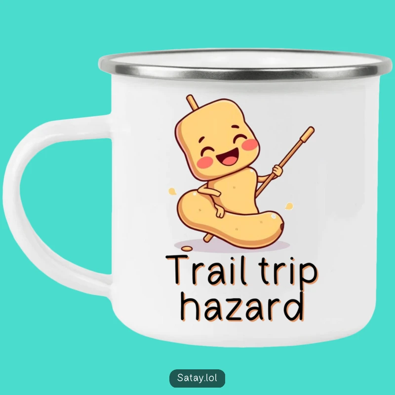 Funny Satay Skewer Camping Mug: Slipping Outdoors, Your Perfect Campfire Funny Gift!