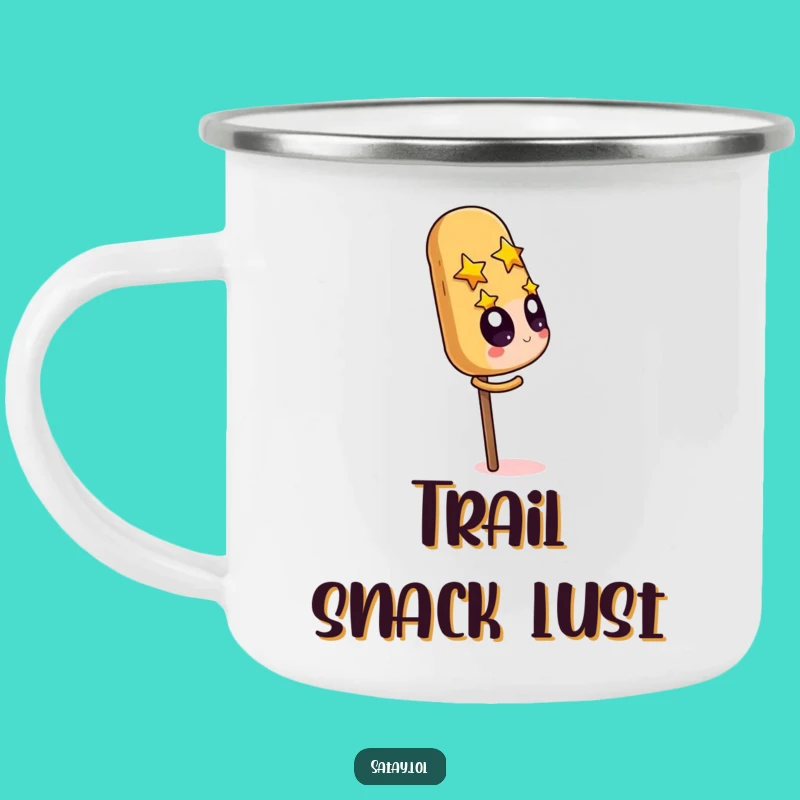 Funny Satay Skewer & Peanut Camping Mug: Adventure Fuelled by Nutty Dreams