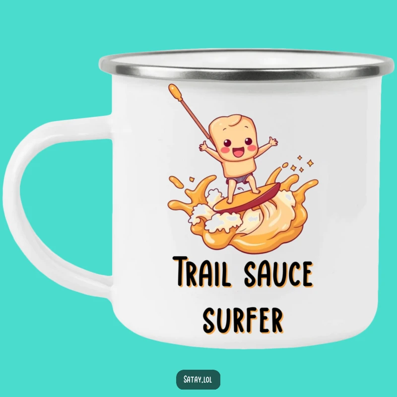 Funny Satay Skewer Peanut Sauce Surf Camping Mug: Adventure Mug