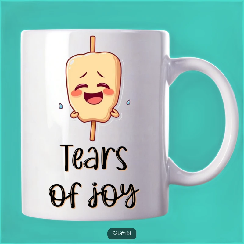 Funny Giggling Satay Skewer Mug: Tearful Joy - Perfect Funny Gift for Laugh Lovers!