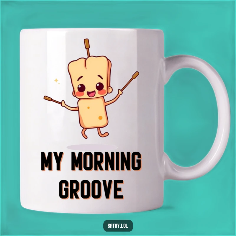 Funny Satay Skewer Dance Mug: Clumsy Skewers, Hilarious Foodie Funny Gift