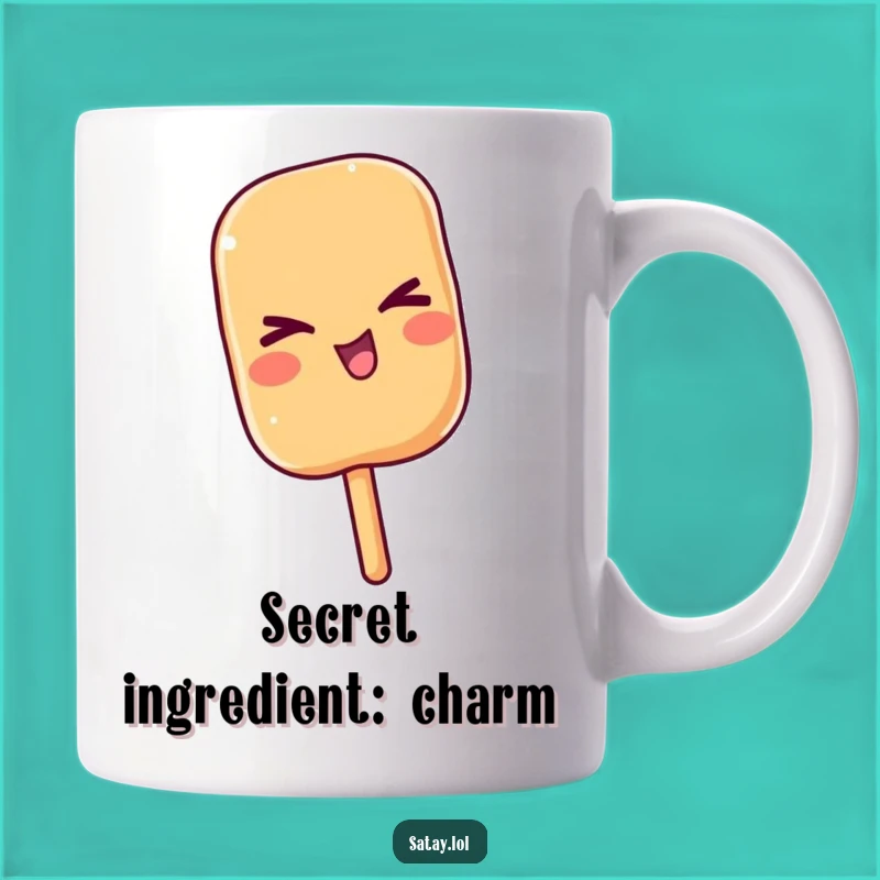 Funny Satay Wink Mug: Cheeky Skewer Surprise, a Perfect Funny Gift for Jokers