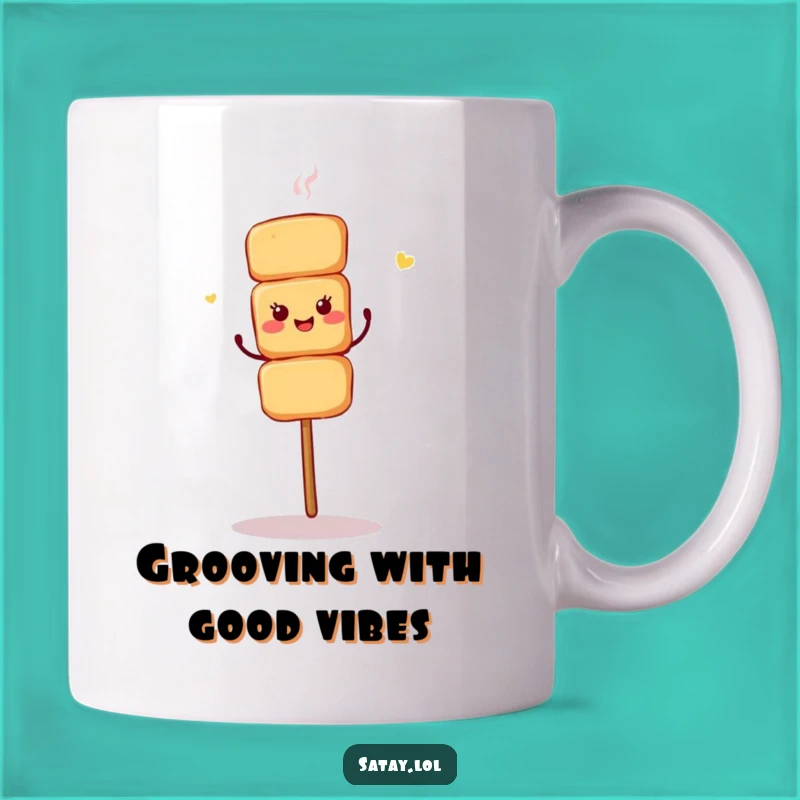 Funny Shimmy Dancing Satay Skewer Mug - Hilarious Foodie Gift