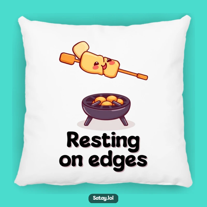 Cozy Funny Satay Skewer Grill Balance Pillow: Comfort with Risk