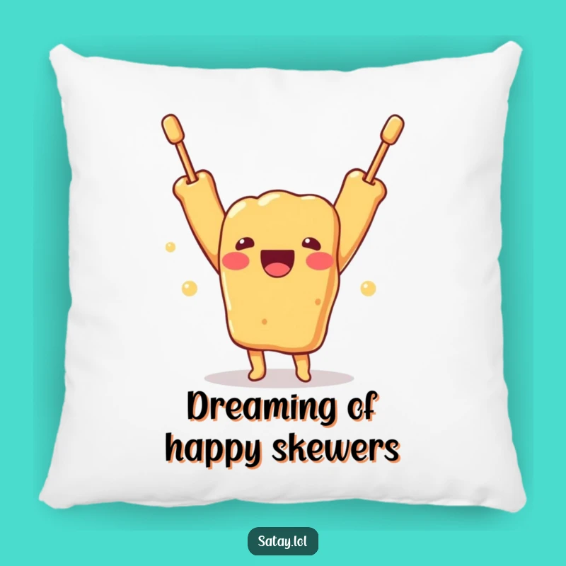 Cozy Funny Satay Skewer Joy Pillow: Snuggle Up with Laughter!