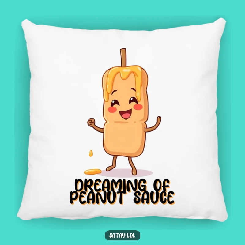 Funny Satay Skewer Jigging Pillow: Cozy & Hilarious Foodie Comfort