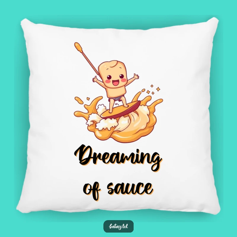Funny Satay Skewer Peanut Sauce Pillow: Comfy and Hilarious Decor