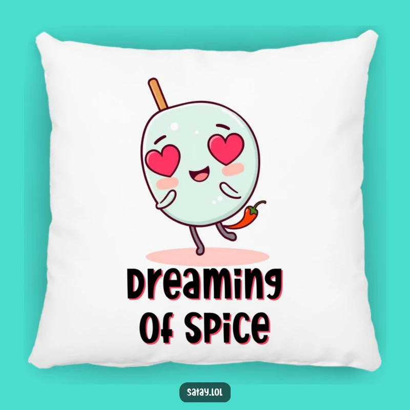 Funny Satay Skewer Love Pillow: Cozy Chili Chase, Comfort & Hilarious Funny Gift
