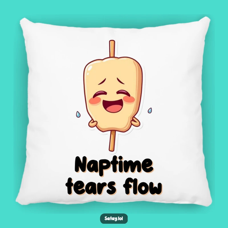 Funny Giggling Satay Skewer Pillow: Happy Tears Comfort - Soft Funny Gift!