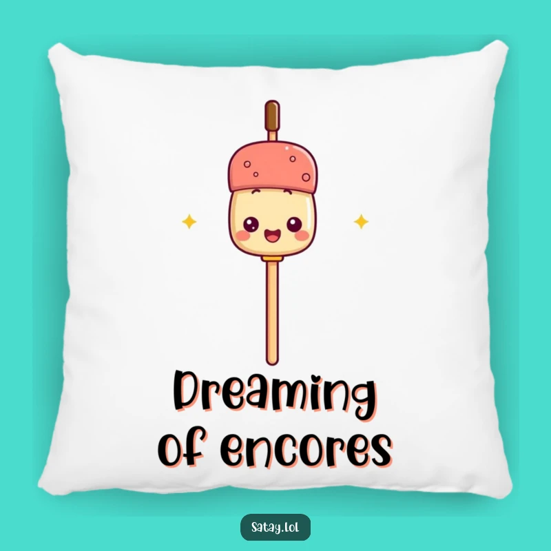 Funny Satay Mic Pillow: Comfy Comfort with Stage Flair