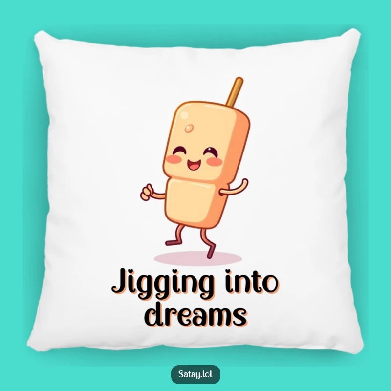 Funny Satay Skewer Jigging Pillow - Cozy Happy Skewer Character Cushion Gift