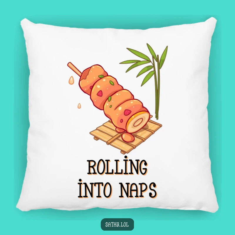 Funny Satay Skewer Pillow: Snuggle Up with this Hilarious Skewer Decor