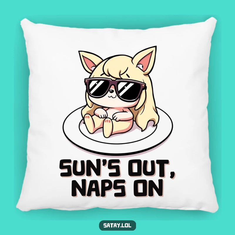 Funny Satay Comfort Pillow: Hilarious Lounging Character, Cozy and Amusing Home Decor Gift