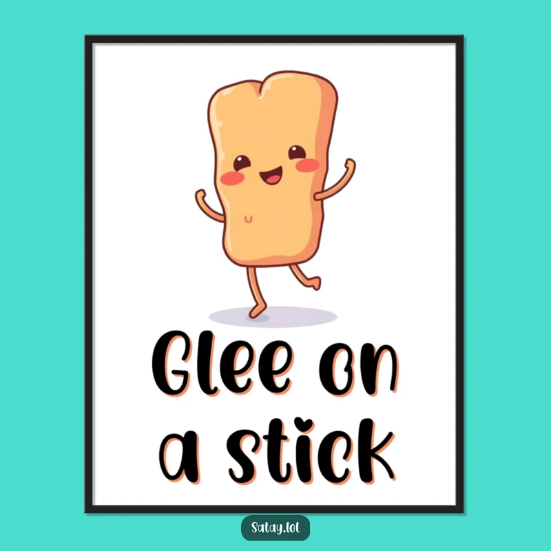 Funny Satay Jig Digital Art Print: Instant Joy for Your Walls