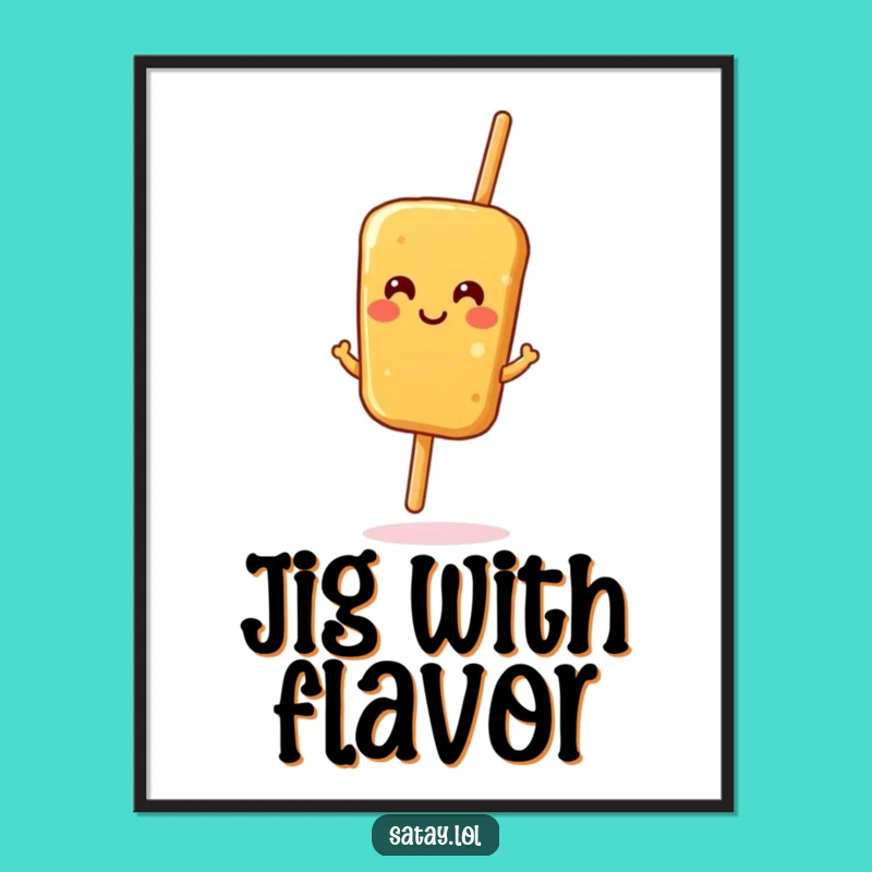 Funny Satay Skewer Jig Digital Art: Instant Joy for Your Walls