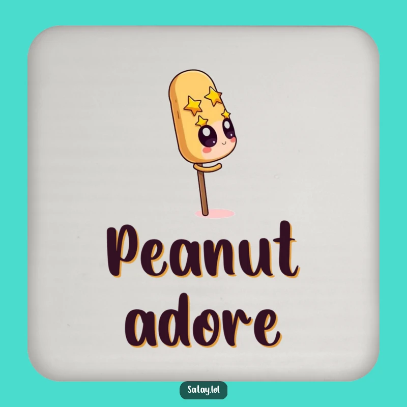 Funny Satay Skewer & Peanut Coasters: Protect Tables from Nutty Obsessions