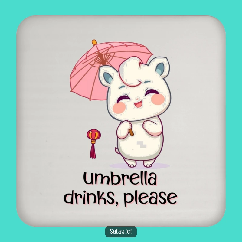 Funny Satay Wink Coaster Set: Protect Surfaces with Hilarious, Quirky Charm