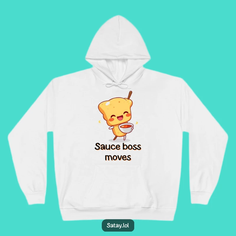 Funny Happy Satay Skewer Hoodie: Cozy Foodie Fun - Warm Funny Gift!