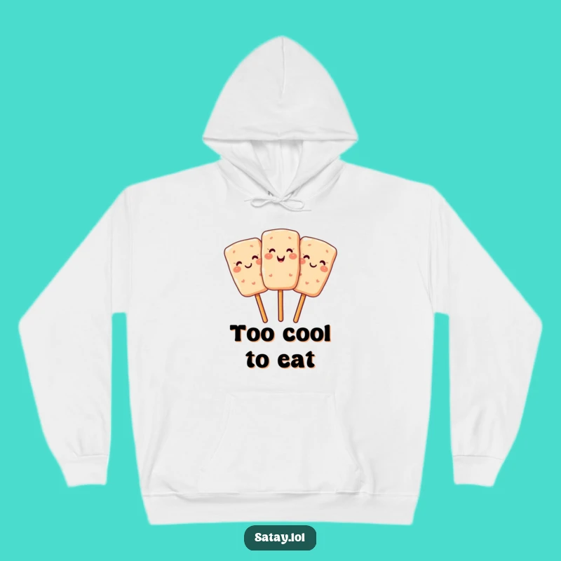 Funny Satay Hoodie - Cozy Smiling Skewer Sweatshirt Gift