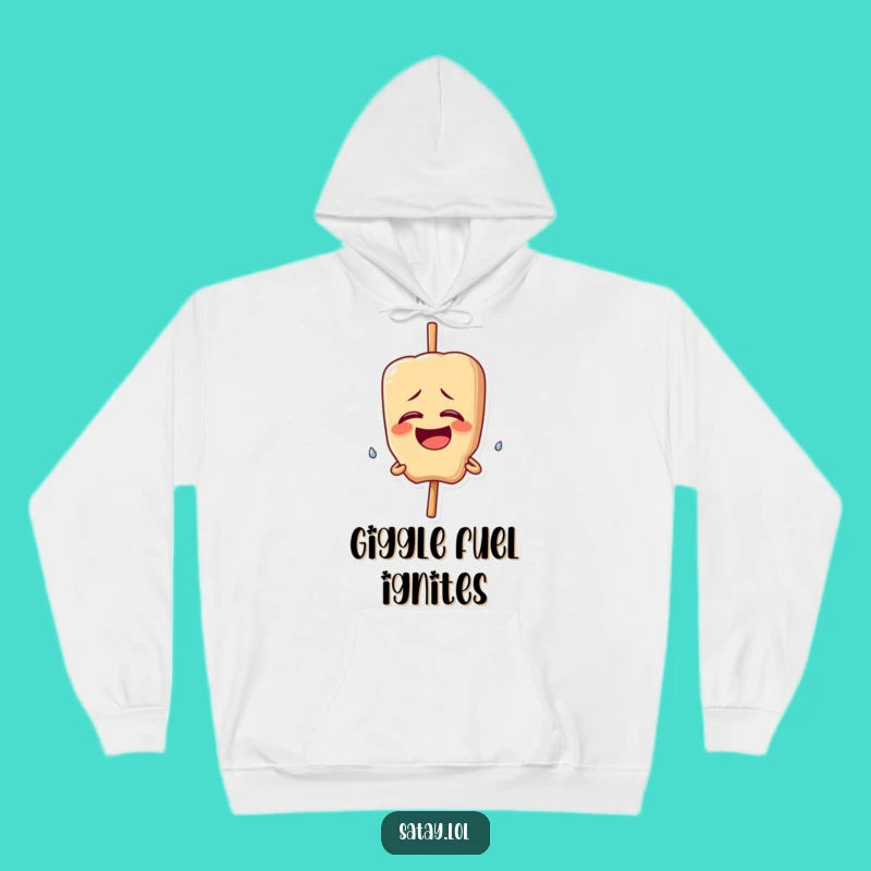 Funny Giggling Satay Skewer Hoodie: Cozy Laughter - Warm Funny Gift!
