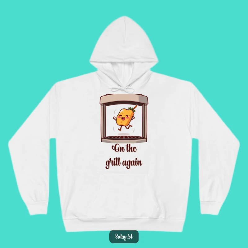 Cozy Funny Satay Skewer Hoodie: Warm & Hilarious Grill Fanatic Gift
