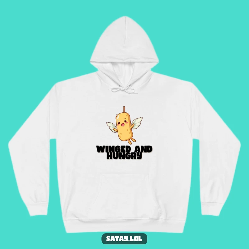 Cozy Funny Satay Skewer Flying Hoodie: Warm Dreams for Aspiring Flyers, Gift