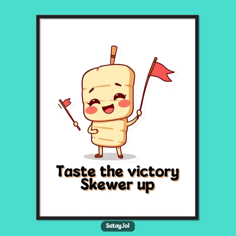 Free Printable Satay Skewer Art - Dramatic Downloadable Decor for Food Lovers!