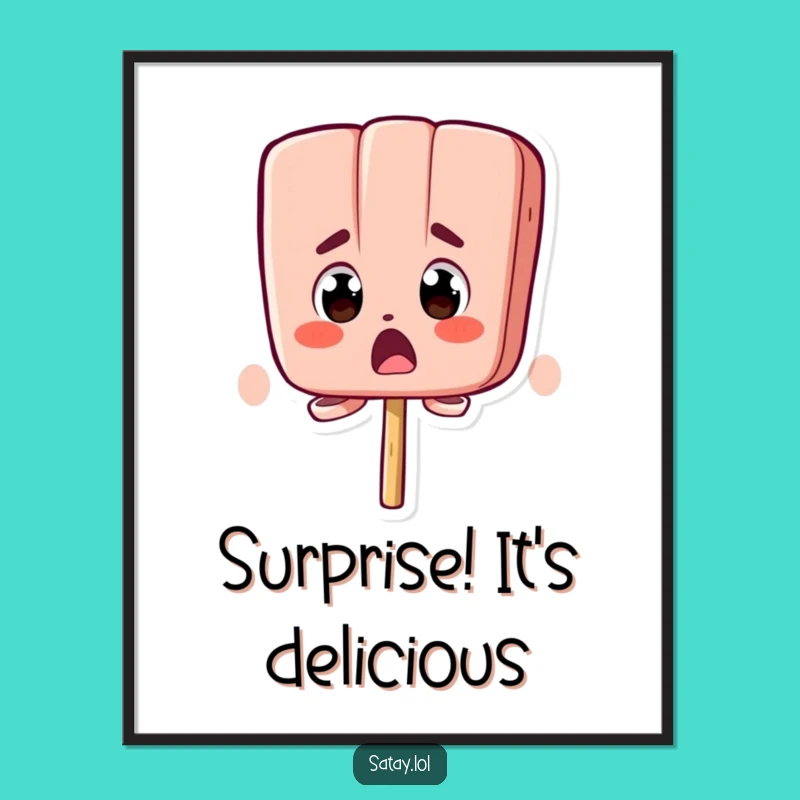 Free Printable Wall Art: Surprised Satay Skewer's Pst of Home Shock Decor