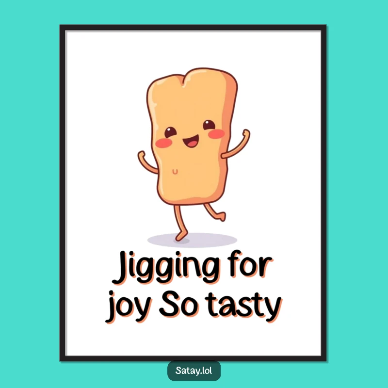 Funny Downloadable Art: Happy Satay Jig, Free Printable Wall Decor Gift