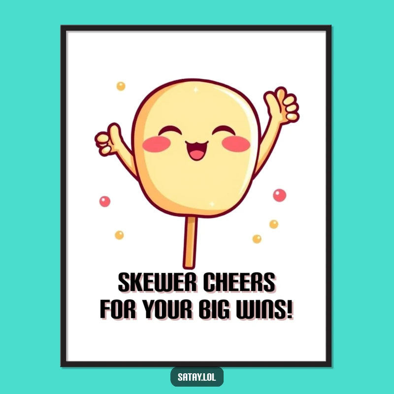 Funny Free Printable Satay Wall Art: Cheerful Skewer Downloadable Decor for Any Room