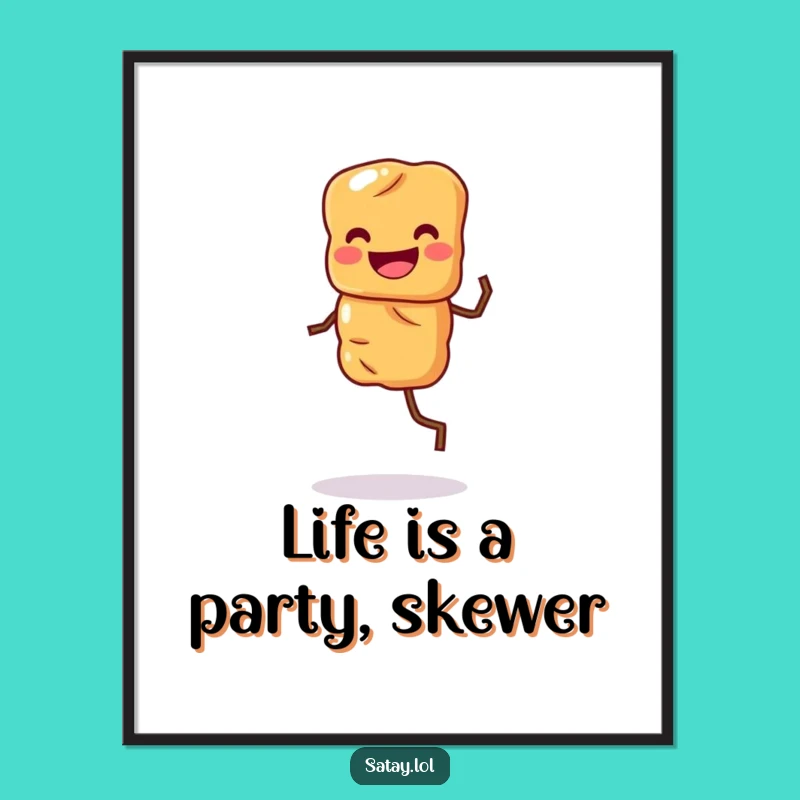 Free Printable Wall Art: Jiggling Satay Skewer's Pst of Home Dance Decor