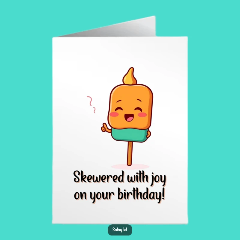 Free Printable Satay Birthday Card - Flavor Fun Downloadable Gift