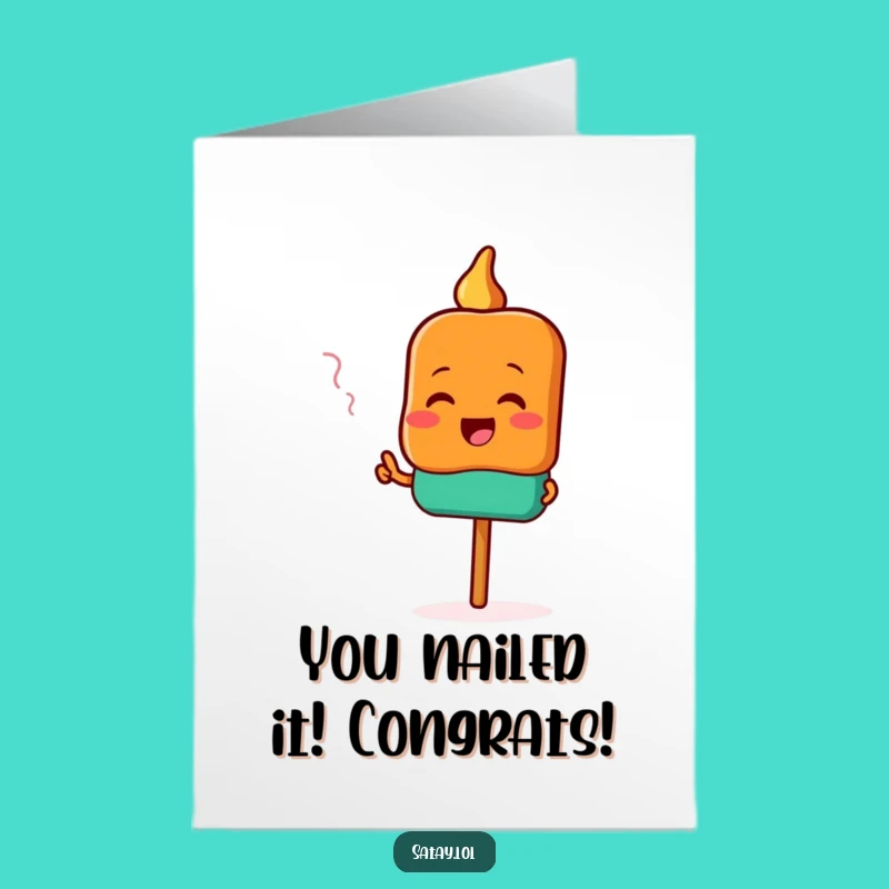 Free Printable Satay Congratulations Card - Delicious Win Downloadable