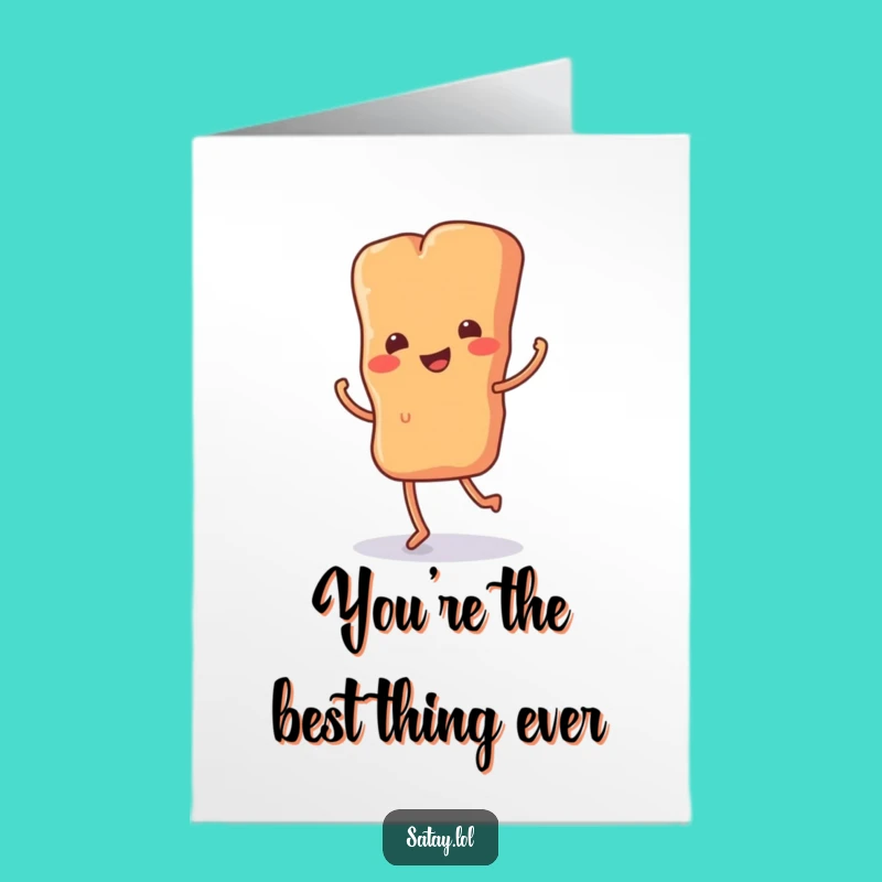 Free Printable Thank You Card: Happy Satay Jig, Foodie Downloadable Gift