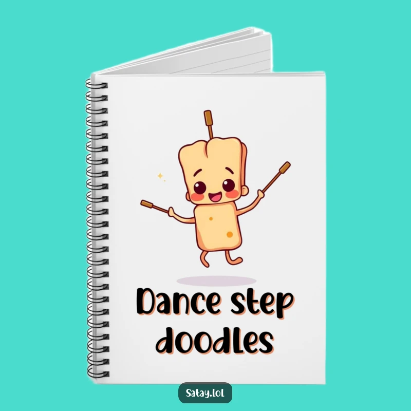 Funny Satay Skewer Dance Notebook: Clumsy Journal, Ideal Fun Funny Gift