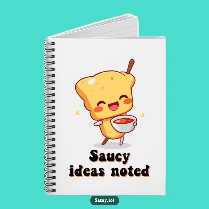 Funny Happy Satay Skewer Notebook: Joyful Journal - Perfect Funny Gift!