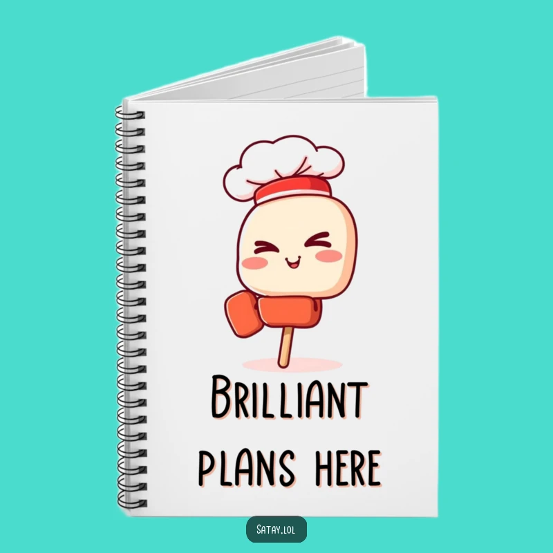 Funny Satay Chef Skewer Notebook: Jot Down Ideas with Flair, Great Gift