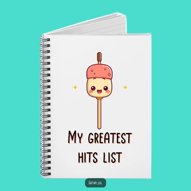 Funny Satay Mic Notebook: Write Your Hit Song