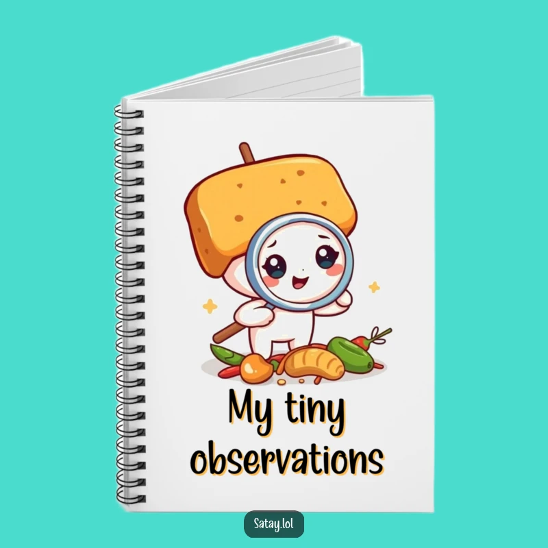 Funny Satay Skewer Detective Notebook: Jot Down Clues with this Hilarious Cover